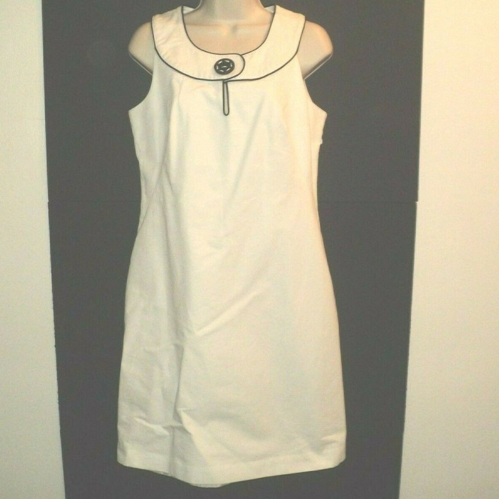 New Carole Little Size 4 White Dress Sleeveless
